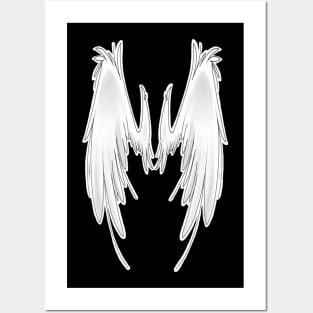 angel wings Posters and Art